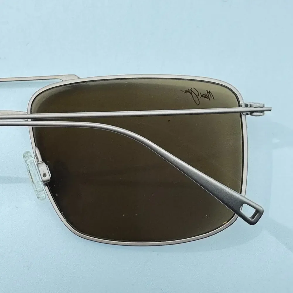 Maui Jim Sunglasses Aeko MP-BG MJ886-01 Satin Sepia Aviator Bronze MauiPure Lens